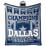 Blanket for Dallas, Fans Gifts for Dallas, Football Stuff for Women, Football Gifts for Men, 60"x50" Blankets Throws Lightweight Soft Flannel