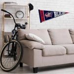 Rico Industries NHL Hockey Columbus Blue Jackets Rally 12" x 30" Felt Wall Décor Pennant - Great for Home/Bed Room/Man Cave Décor