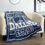 Blanket for Dallas, Fans Gifts for Dallas, Football Stuff for Women, Football Gifts for Men, 60"x50" Blankets Throws Lightweight Soft Flannel