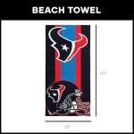 Northwest NFL Houston Texans Unisex-Adult Beach Towel, 30" x 60", Zone Read