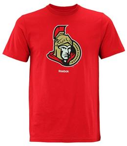 Reebok NHL Ottawa Senators Men's Jersey Crest Tee, Small, Red
