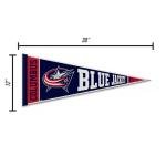 Rico Industries NHL Hockey Columbus Blue Jackets Rally 12" x 30" Felt Wall Décor Pennant - Great for Home/Bed Room/Man Cave Décor