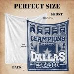 Blanket for Dallas, Fans Gifts for Dallas, Football Stuff for Women, Football Gifts for Men, 60"x50" Blankets Throws Lightweight Soft Flannel