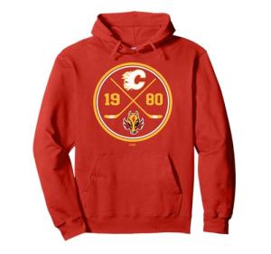 Calgary Flames Prize Red Officially Licensed Pullover Hoodie