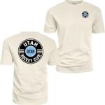Utah Hockey Club NHL Officially Licensed T-Shirt Ringspun Front/Back Ivory Puck, Large
