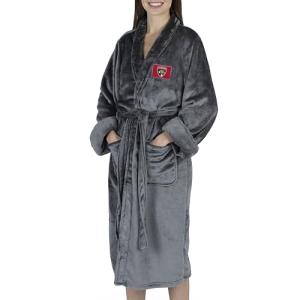 Northwest NHL Florida Panthers Transfer Patch Silk Touch Bath Robe, Large/X-Large, Charcoal Logo