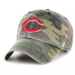 47 MLB Unisex-Adult Camo Clean Up Adjustable Hat Cap One Size (US, Alpha, One Size, Cincinnati Reds)