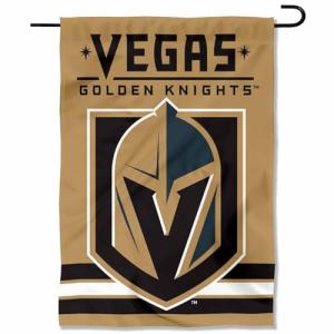 Vegas Golden Knights Gold Double Sided Garden Flag