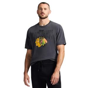 GAME 7 x NHL Men's Officially Licensed Graphic Short Sleeve Lightweight Classic Crew Neck Cotton T-Shirt Black