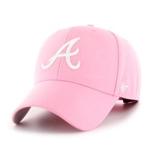 47 MLB Rose MVP Adjustable Hat, Women's One Size Fits All (US, Alpha, One Size, Atlanta Braves)