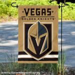 Vegas Golden Knights Gold Double Sided Garden Flag