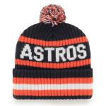 47 MLB Unisex-Adult Primary Logo Bering Cuffed Knit Pom Beanie Hat One Size (US, Alpha, One Size, Houston Astros)