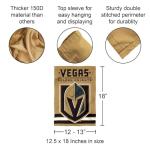 Vegas Golden Knights Gold Double Sided Garden Flag