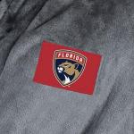 Northwest NHL Florida Panthers Transfer Patch Silk Touch Bath Robe, Large/X-Large, Charcoal Logo