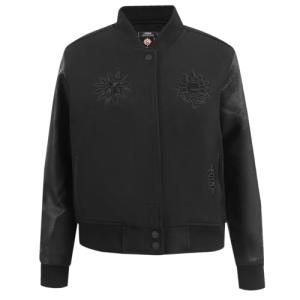 Pro Standard WOMENS WNBA CONNECTICUT SUN CLASSIC 3BK VARSITY JACKET JET BLACK M