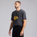 GAME 7 x NHL Men's Officially Licensed Graphic Short Sleeve Lightweight Classic Crew Neck Cotton T-Shirt Black