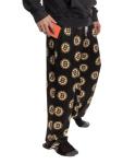 Calhoun NHL Surf & Skate Men's Scatter Print Team Logo Pajama Pants (XX-Large, Boston Bruins)