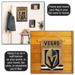 Vegas Golden Knights Gold Double Sided Garden Flag