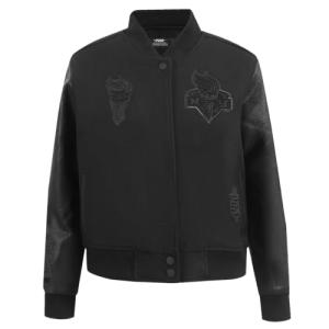 Pro Standard WOMENS WNBA NEW YORK LIBERTY CLASSIC 3BK VARSITY JACKET JET BLACK M