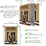 Vegas Golden Knights Gold Double Sided Garden Flag