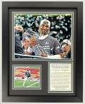 2024 Eagles SB LIX 59 Champions | Collectible Philadelphia Football Memorabilia | Framed Picture and Photo Collage Gifts | (Jalen Hurts MVP, 12"x15", Framed)