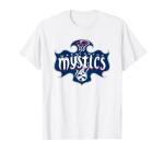 WNBA Washington Mystics Logo T-Shirt, Men, White, X-Large
