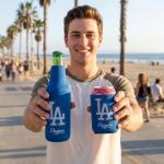 ‌MLB Los Angeles Dodgers Can & Bottle Holder Insulator Beverage Cooler, Insulated Neoprene for Beer, Keeps Drinks Cold for Game Day, and Outdoor Events, LA Dodgers Gifts