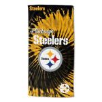 Northwest NFL Pittsburgh Steelers Unisex-Adult Beach Towel, 30" x 60", Psychedelic