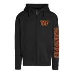 Junk Food Clothing x NFL - Washington Commanders - MVP Zip Hoodie - Unisex Adult Full Zip Hooded Sweatshirt for Men and Women - Size Medium