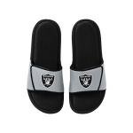 FOCO Las Vegas Raiders NFL Mens Foam Sport Slide - XL