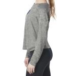 NHL Buffalo Sabres Raglan Long Sleeve Top for Women and Girls, Athletic, Stretchy and Comfy, Medium Heather Grey