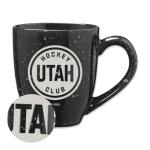 Rico Industries NHL Hockey Utah Hockey Club Black 16 oz Team Color Laser Engraved Speckled Ceramic Coffee Mug