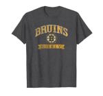Boston Bruins Vintage Hockey Dark Heather T-Shirt