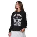 Ultra Game WNBA Official Unisex Super Soft Oversized Crewneck Sweatshirt, Las Vegas Aces, Sand, Medium
