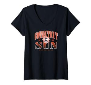 Womens WNBA Connecticut Sun Courtside V-Neck T-Shirt