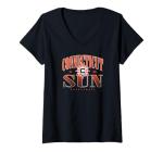 Womens WNBA Connecticut Sun Courtside V-Neck T-Shirt