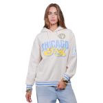 Ultra Game Unisex WNBA Official Super Soft Kaleido Hoodie Sweatshirt, Chicago Sky, Oatmeal Heather, Large