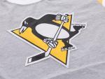 Calhoun NHL Ladies Loose Fit Varsity Style Woven Patch T-Shirt (Pittsburgh Penguins, Small)