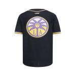 Pro Standard Big Boys WNBA Los Angeles Sparks MESH Button Down MESH TOP Black/Purple M