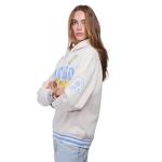 Ultra Game Unisex WNBA Official Super Soft Kaleido Hoodie Sweatshirt, Chicago Sky, Oatmeal Heather, Large