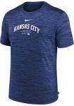 Nike Men's MLB Velocity Performance Practice T-Shirt (US, Alpha, Medium, Regular, Regular, Royal, Kansas City Royals)
