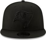 New Era NFL 9FIFTY Black On Black Adjustable Snapback Hat Cap One Size Fits All (US, Alpha, One Size, Tampa Bay Buccaneers)