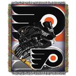Northwest NHL Philadelphia Flyers Unisex-Adult Woven Tapestry Throw Blanket, 48" x 60", Home Ice Advantage