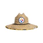 FOCO Mens Nfl Team Logo Floral Lifeguard Beach Sun Straw Hat, Team Logo