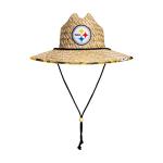 FOCO Mens Nfl Team Logo Floral Lifeguard Beach Sun Straw Hat, Team Logo
