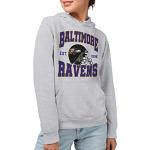 Junk Food Clothing x NFL - Baltimore Ravens - Team Helmet - Unisex Adult Pullover Fleece Hoodie for Men and Women - Size X-Large