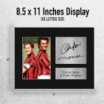 HWC Trading Franco Baresi & Paolo Maldini AC Milan Gifts Printed Signed Autograph Picture for Fans and Supporters - US Letter Size