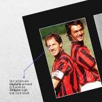 HWC Trading Franco Baresi & Paolo Maldini AC Milan Gifts Printed Signed Autograph Picture for Fans and Supporters - US Letter Size