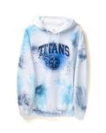 Junk Food Clothing Tennessee Titans Tie Dye Hoodie - Large