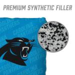 YouTheFan Officially-Licensed NFL Carolina Panthers Set of 4 Cornhole Bags - All Weather Regulation 6” x 6” Size - 16oz Weight - Designed in USA